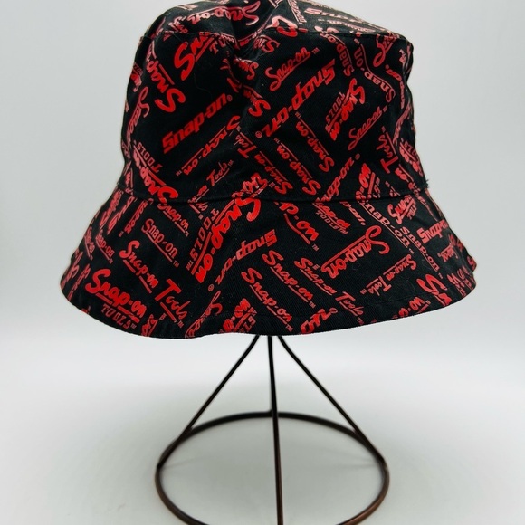 Snap On Tools Black and Red Logo Bucket Hat New Without Tags - Picture 3 of 8